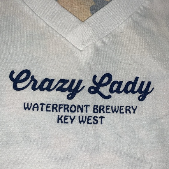 Crazy Lady Waterfront Brewery Key West Florida White Size XXL - Picture 5 of 9